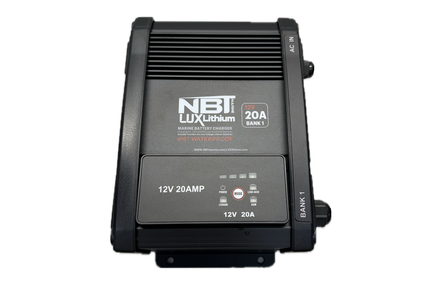NBT Lux Charger 12v/20A 1 Bank AC-DC On Board Charger