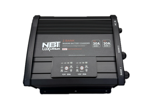 Nbt Lux Charger 12v 2 Bank 20A AC-DC Onboard Charger